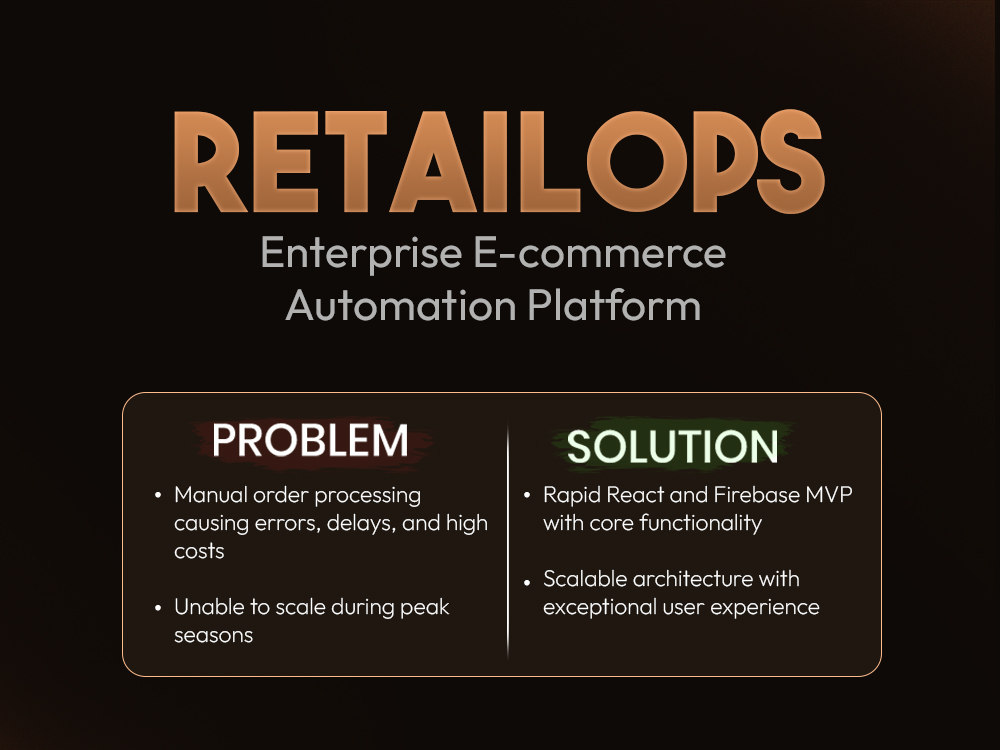 RetailOps - Enterprise E-commerce Automation Platform