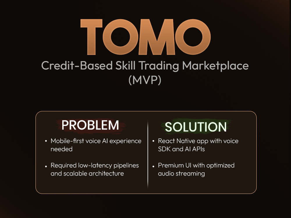 Tomo – Voice-First AI Companion App